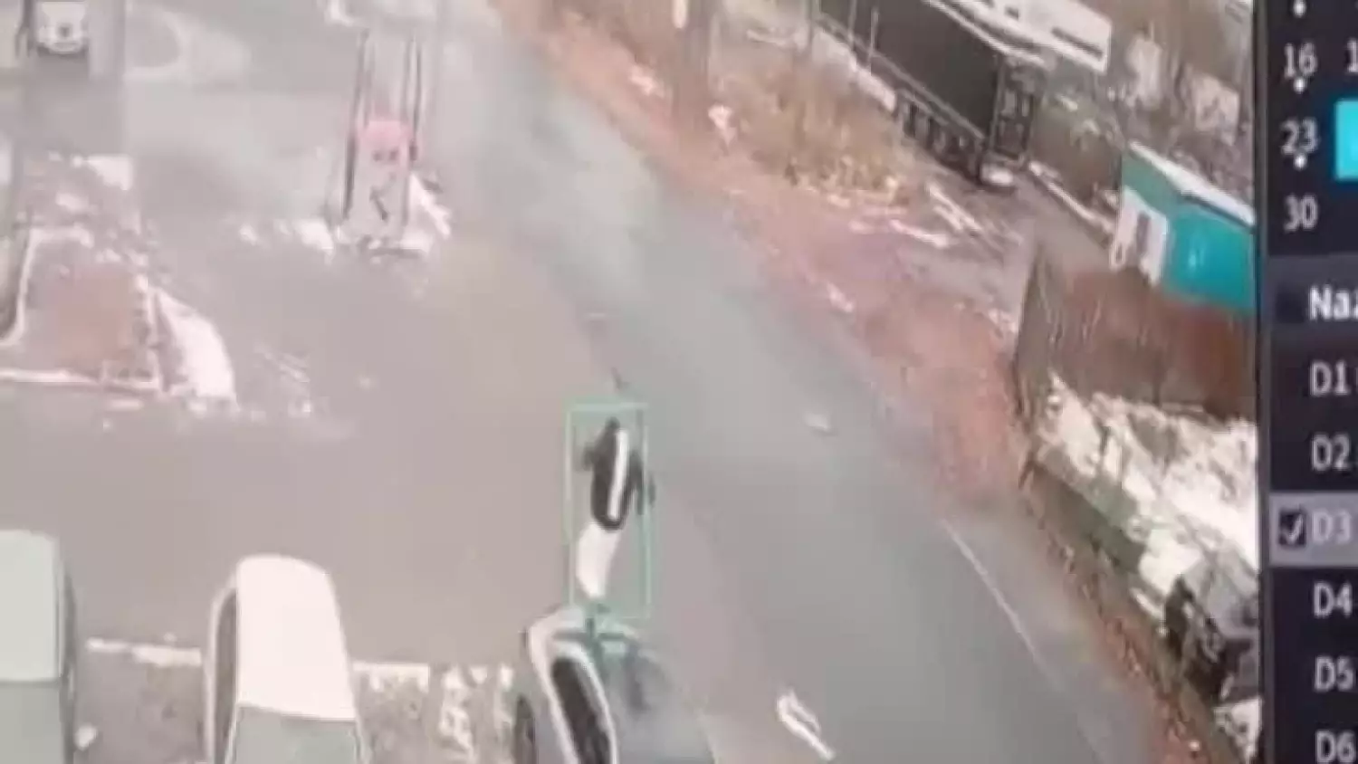 Skakał po mercedesie. Wszystko się nagrało